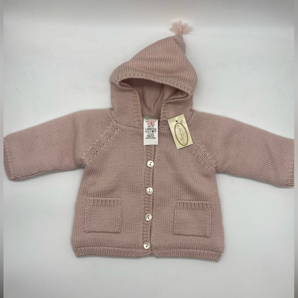 Bonpoint Pink Sweater Jacket